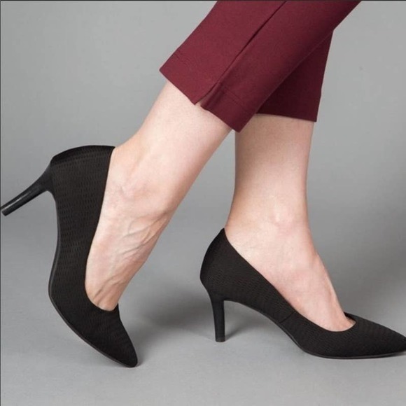 Betabrand Mile Marker Gray Pointed Toe Heels Pumps Women's Size 10.5 - Picture 1 of 8